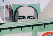 white and red wooden wall decor