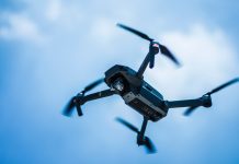 a flying drone