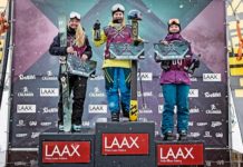 Norwegian Tiril Sjåstad Christiansen is the Champion of the 2015 European Freeski Open LAAX
