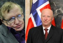 Surprising link between King of Norway Harald V and Stephen Hawking