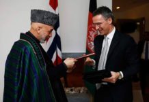 Talks between Stoltenberg and Karzai on the future of Afghanistan