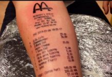 18-year-old Norwegian Attracts Attention of International Media with His McDonald’s Tattoo