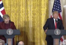 Press Conference of Norway Prime Minister with Donald Trump